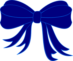 Blue Bow Ribbon clip art - vector clip art online, royalty free ...