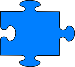 Blue Puzzle clip art - vector clip art online, royalty free ...