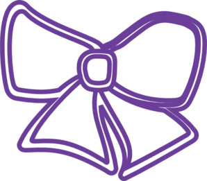 Hair Bow Purple clip art - vector clip art online, royalty free ...