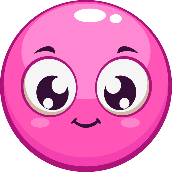 Pink Smiley Face - Facebook Symbols and Chat Emoticons