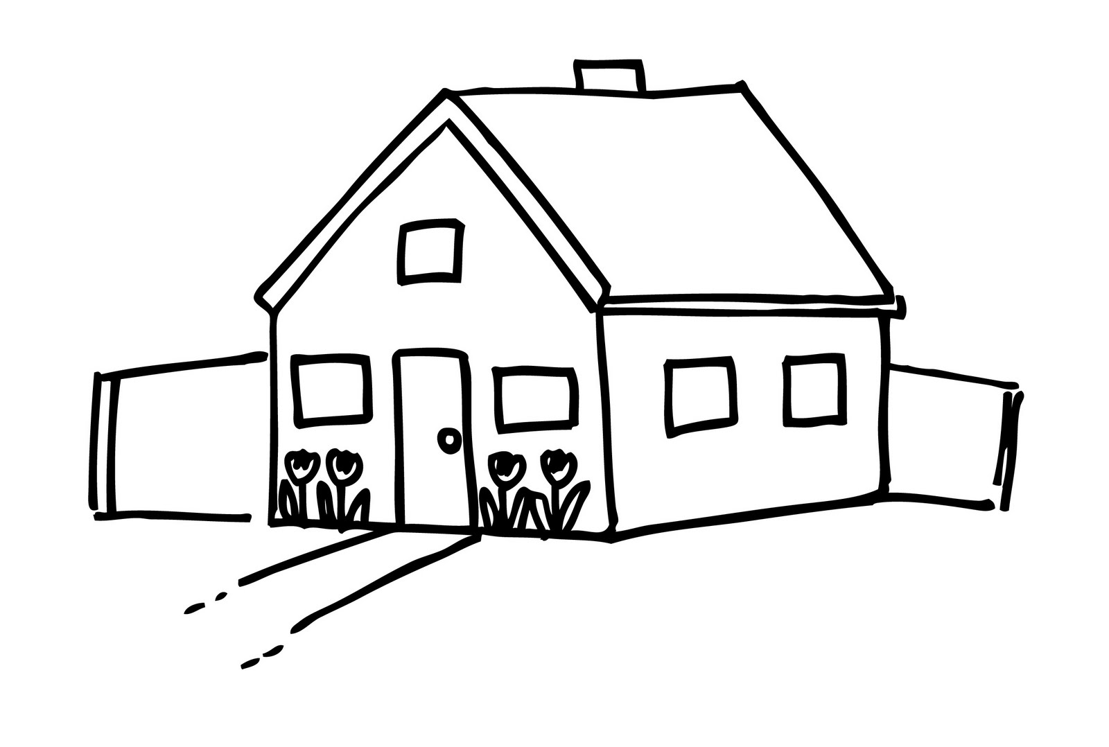 Neighborhood Clipart Black And White - ClipArt Best
