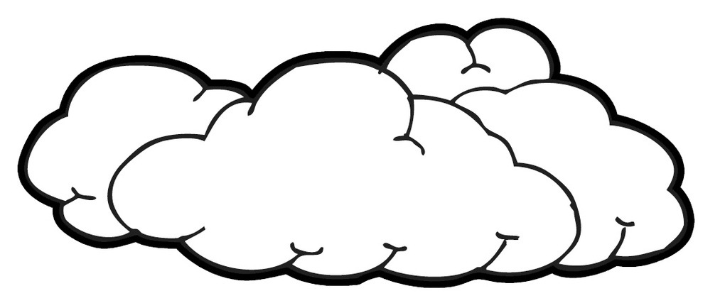 Black And White Cloud Clipart Clipart - Free to use Clip Art Resource