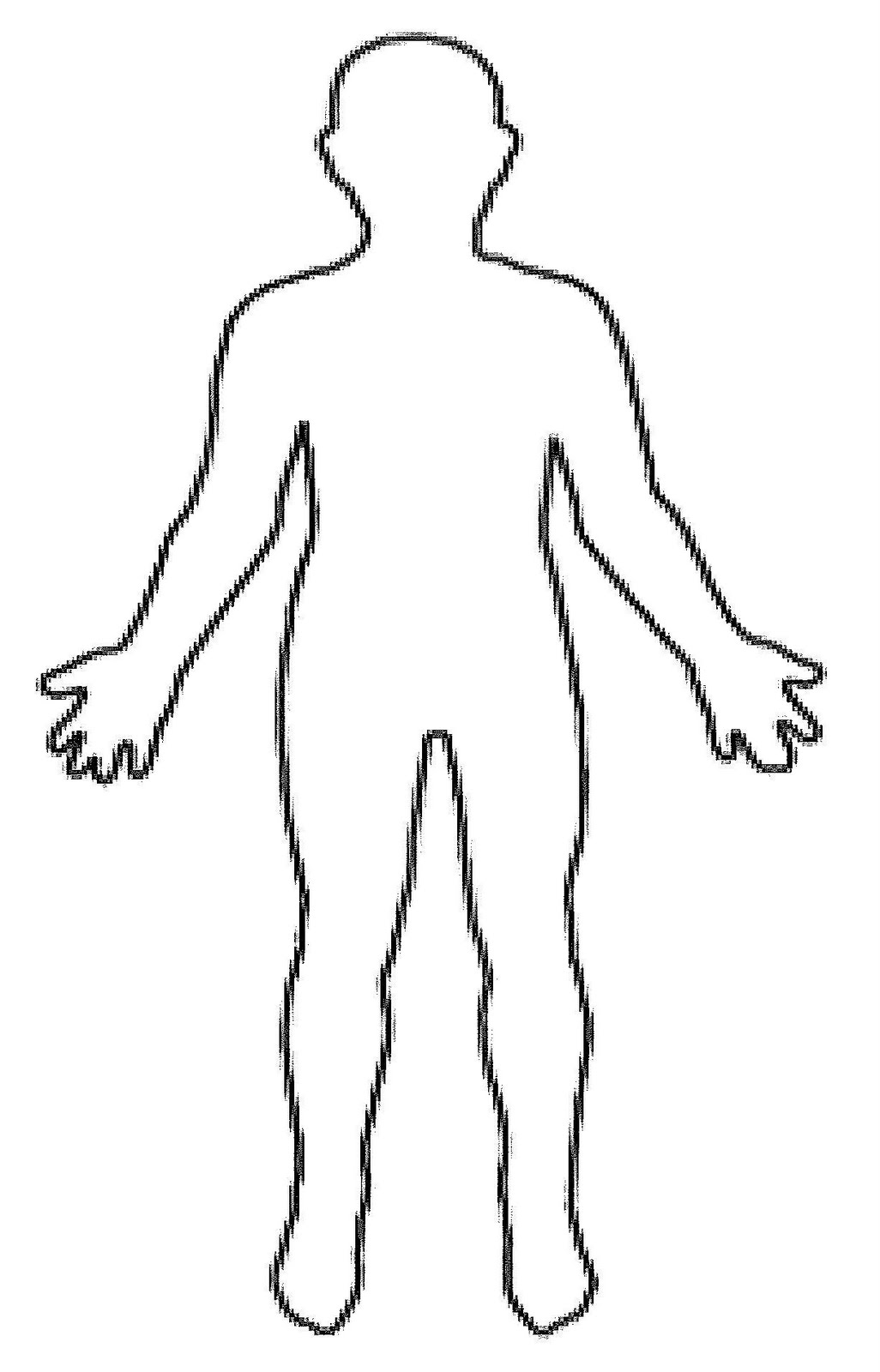human outline sketch