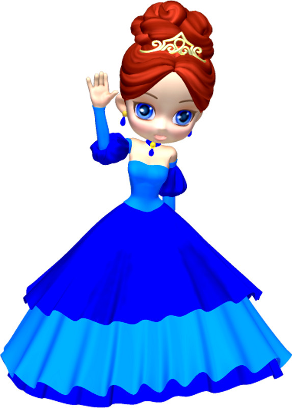 Princess in Blue Poser PNG Clipart (3) by clipartcotttage on ...