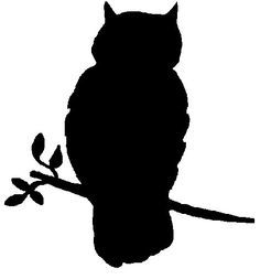 Owl Silhouette | Drawing Owls, Tree ...