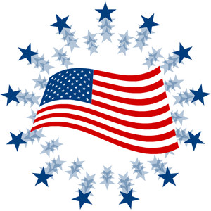 American flag clip art free