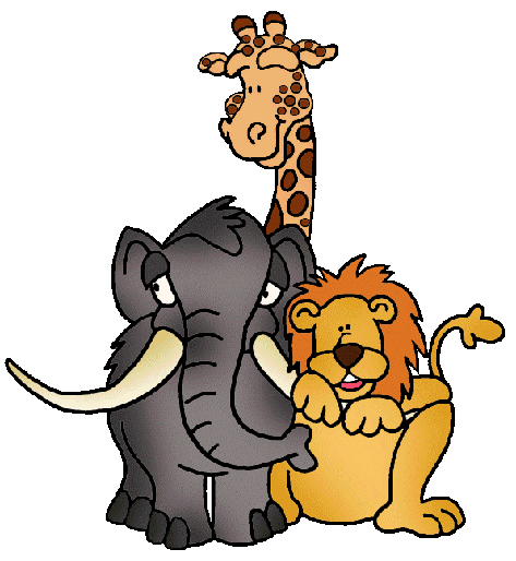 Zoo animals clipart free