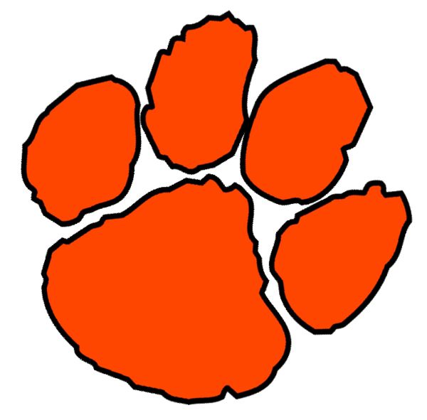 Tiger Paw Print Clipart