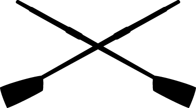 Crossed Crew Oars Sticker, Rowing Car Stickers and Decals, 13624 ...