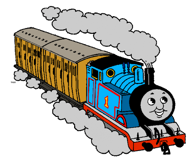 Blue and yellow Thomas Train clipart of Thomas #1. | Free Clipart ...