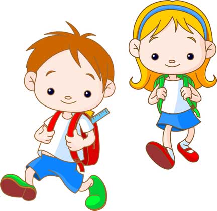 Cartoon Children At School | Indesign Arts and Crafts