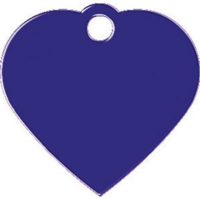 Ilco TAG-HEART-5S Purple Heart Shape Pet Tag Small