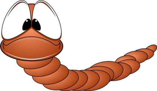 funny worm clipart - photo #8