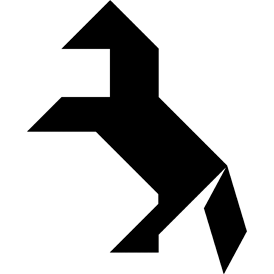 Tangram Horse - Tangram puzzle #23 - Fun games based on the famous ...