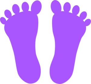 Purple Footprint - ClipArt Best