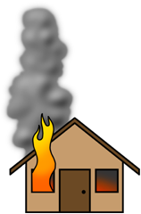 House On Fire Clipart - Tumundografico
