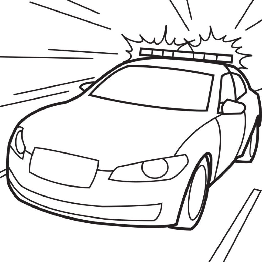Police Car Coloring Pages To Print - AZ Coloring Pages