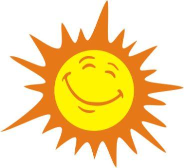 Happy sun clip art