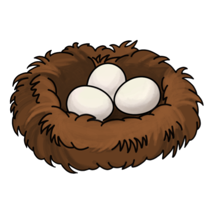 Animated Bird Nest With Eggs - ClipArt Best
