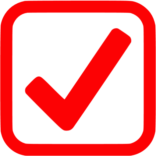 Red checked checkbox icon - Free red check mark icons