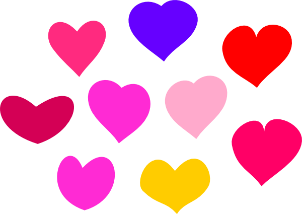 Line Of Hearts Clip Art - ClipArt Best