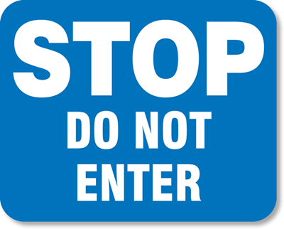 STOP Do Not Enter Railroad Sign, SKU: K-9598 - MySafetySign.com