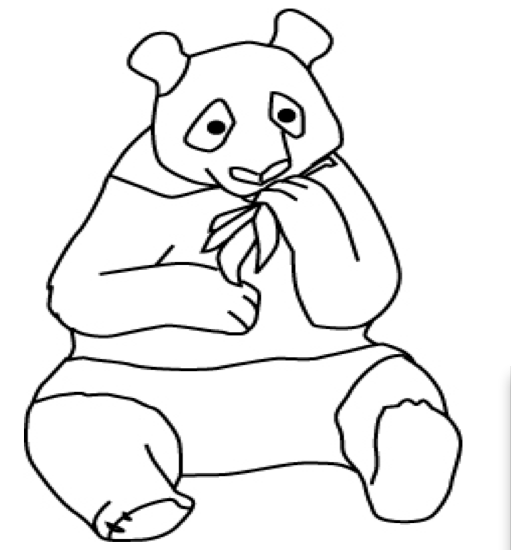 PANDA OUTLINE | Free Download Clip Art | Free Clip Art | on ...