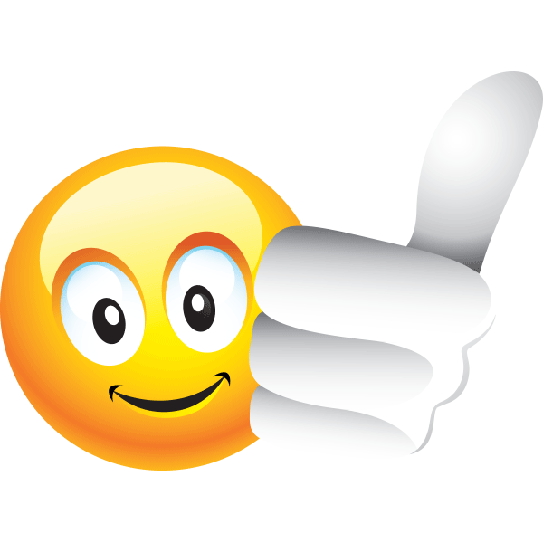 Big thumb up facebook chat