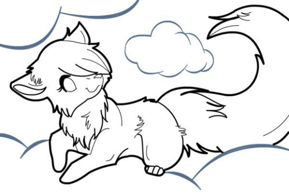 Anime Wolf Pup Easy - ClipArt Best