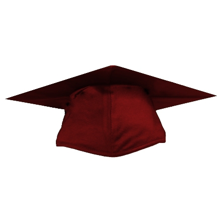 Cap and Graduation Cap Direct : Shiny Maroon Graduation Cap
