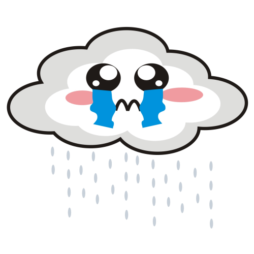 Sad rain cloud clipart - ClipartFox