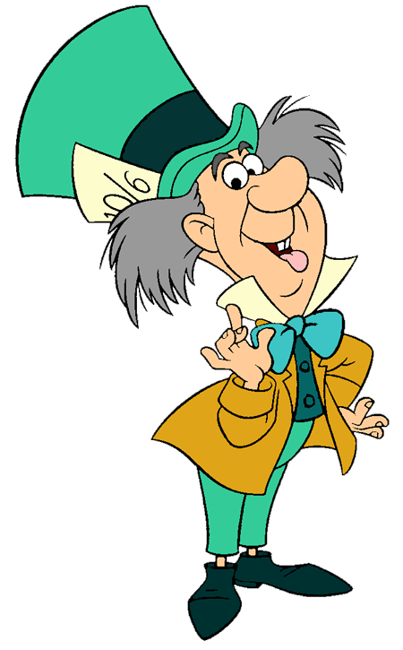 Mad hatter animated clipart