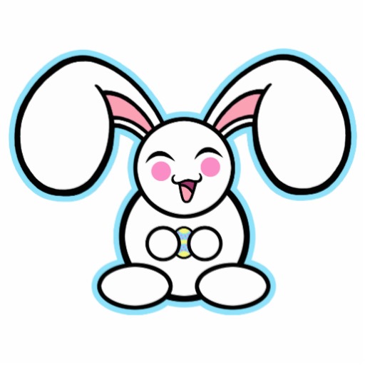 Chibi Easter Bunny Photo Cut Outs at Zazzle.