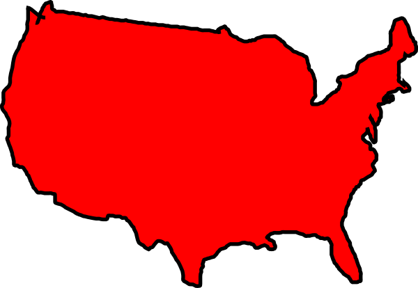 Usa Map Clip Art