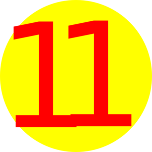 Number 11 clipart images