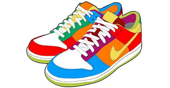 Running shoes clipart free
