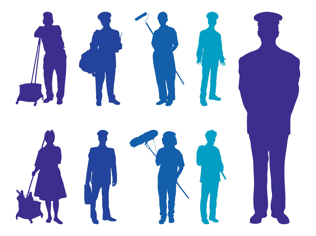 Professions Silhouettes Vector Art & Graphics | freevector.com