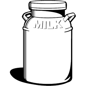Milk Can Clipart Vector Milk Doodle