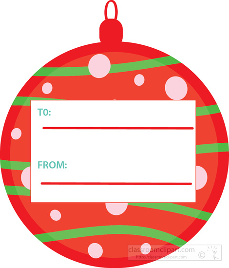 Clipart christmas gift tags