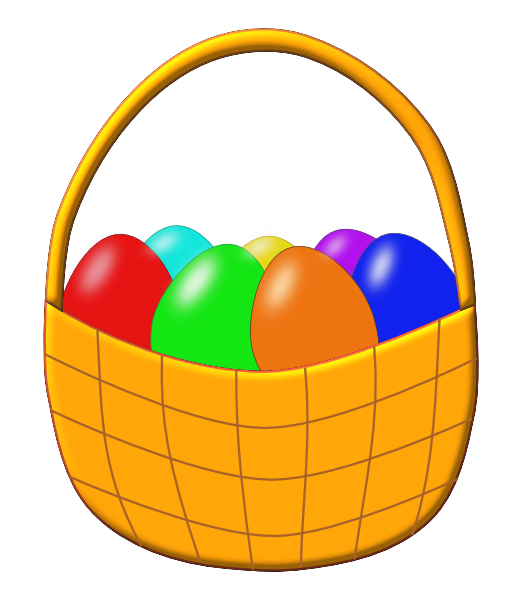 Easter Egg Basket Outline - ClipArt Best