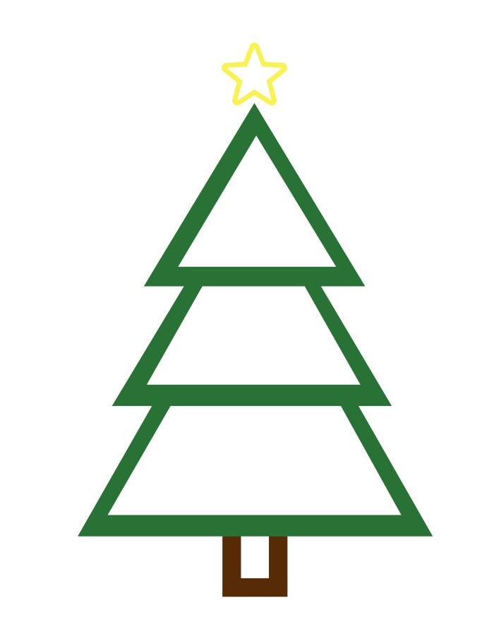 Christmas Tree Outline ClipArt Best
