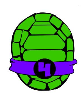 Teenage mutant ninja turtles outline clipart