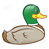 Clip Art Swimming Duck – Clipart Free Download