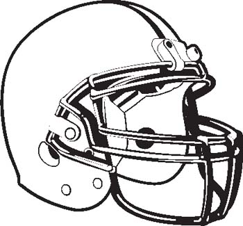 College football helmets clipart