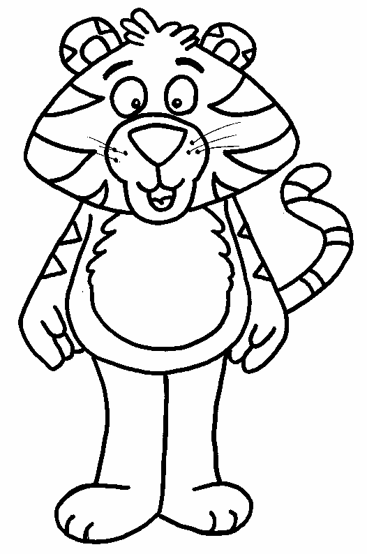 608 views Tiger coloring sheet