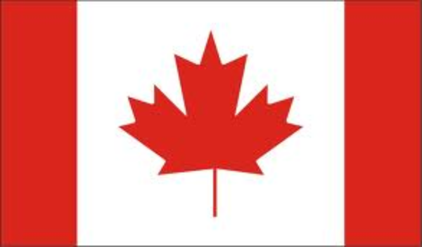 Canada flag clipart black