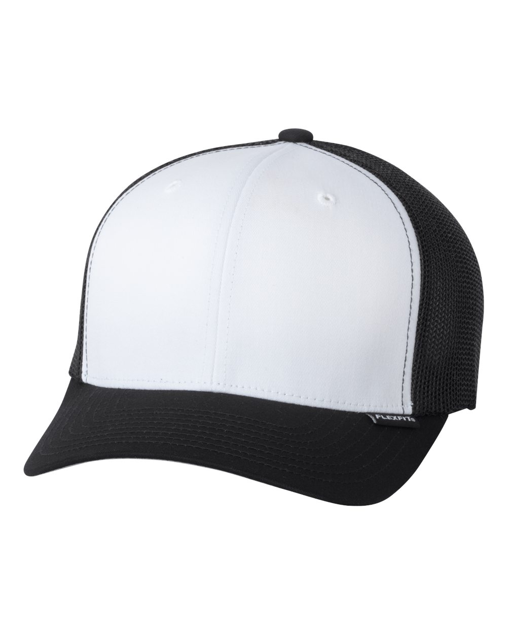 FLEXFIT TRUCKER MESH CAP PLAIN BLANK BASEBALL HAT FLEX FIT CURVED ...