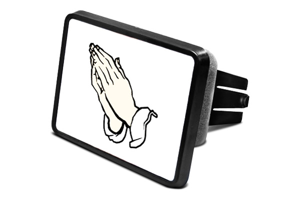 Hitch Cover Praying Hands Logo on Black DWD Brand New 201188