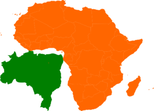Africa Brazil Map Clip Art - vector clip art online ...