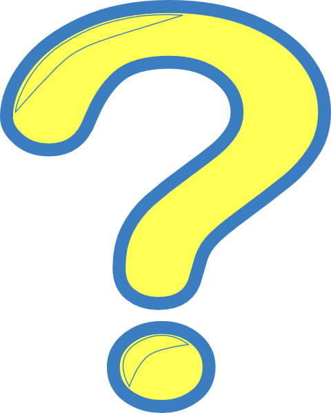 Yellow And Blue Question Mark Clip Art - vector clip ...